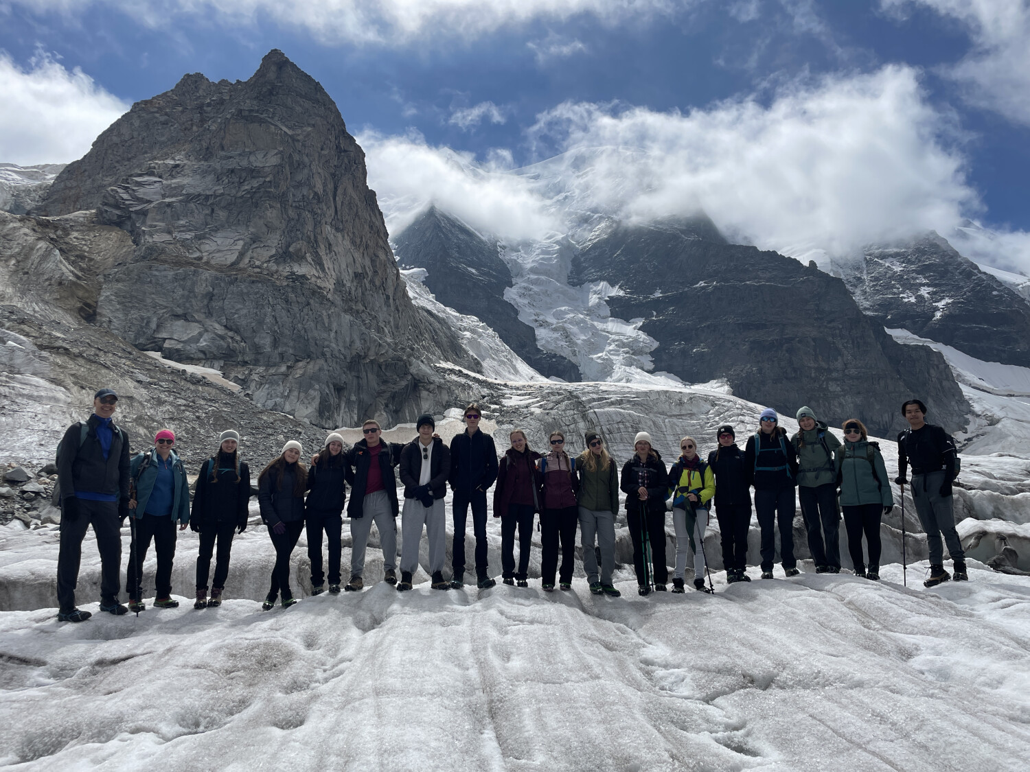 Exkursion auf den Persgletscher