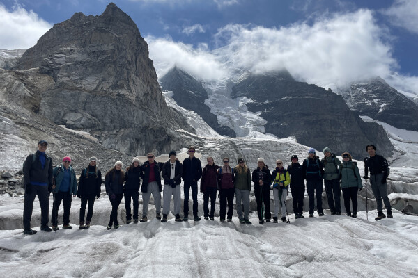 Exkursion auf den Persgletscher